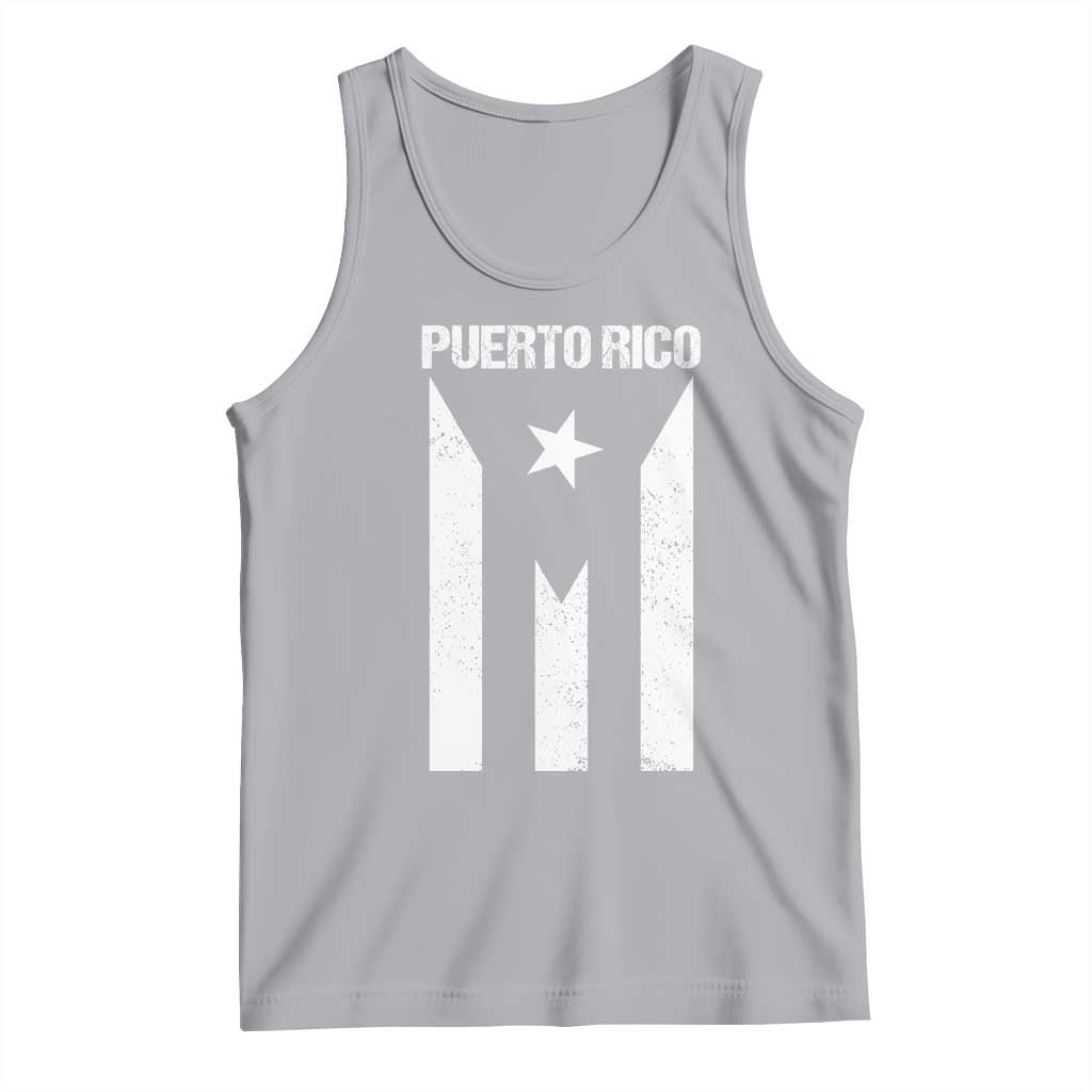 Puerto Rico Boricua Flag Proud Puerto Rican Heritage Tank Top TS11 Athletic Heather Print Your Wear