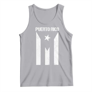Puerto Rico Boricua Flag Proud Puerto Rican Heritage Tank Top TS11 Athletic Heather Print Your Wear