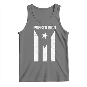 Puerto Rico Boricua Flag Proud Puerto Rican Heritage Tank Top TS11 Black Heather Print Your Wear