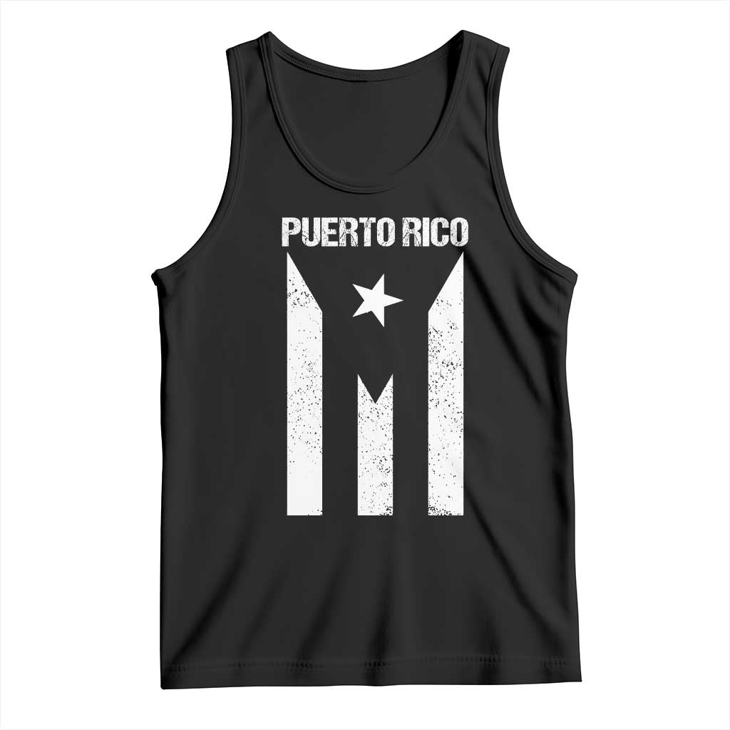 Puerto Rico Boricua Flag Proud Puerto Rican Heritage Tank Top TS11 Black Print Your Wear