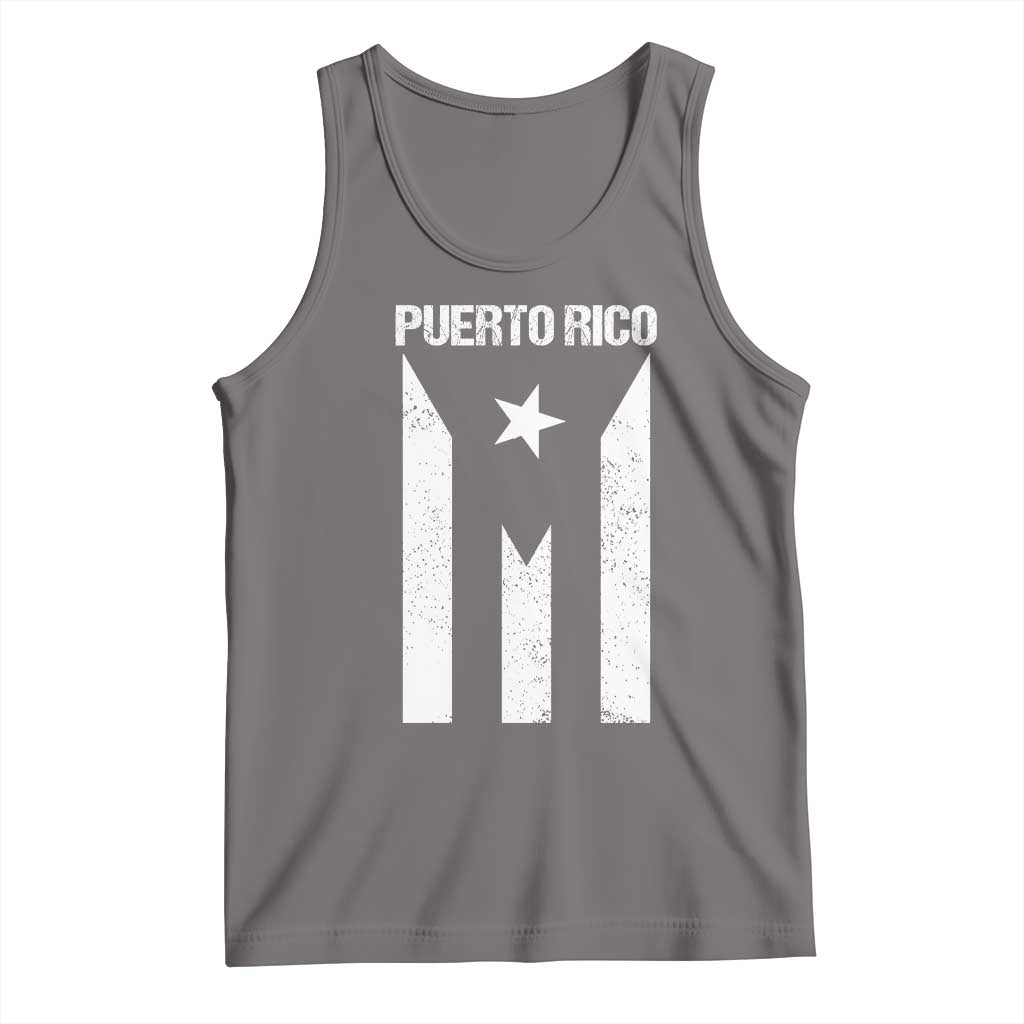 Puerto Rico Boricua Flag Proud Puerto Rican Heritage Tank Top TS11 Deep Heather Print Your Wear
