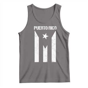 Puerto Rico Boricua Flag Proud Puerto Rican Heritage Tank Top TS11 Deep Heather Print Your Wear