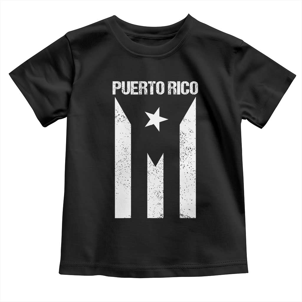 Puerto Rico Boricua Flag Proud Puerto Rican Heritage Toddler T Shirt TS11 Black Print Your Wear