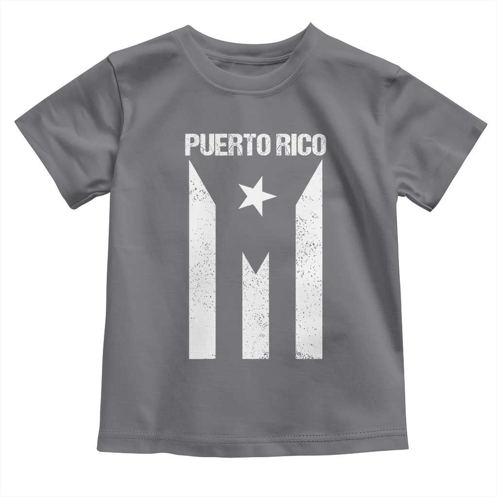 Puerto Rico Boricua Flag Proud Puerto Rican Heritage Toddler T Shirt TS11 Charcoal Print Your Wear