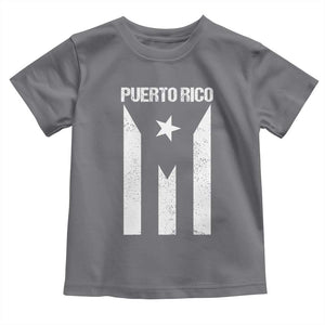 Puerto Rico Boricua Flag Proud Puerto Rican Heritage Toddler T Shirt TS11 Charcoal Print Your Wear