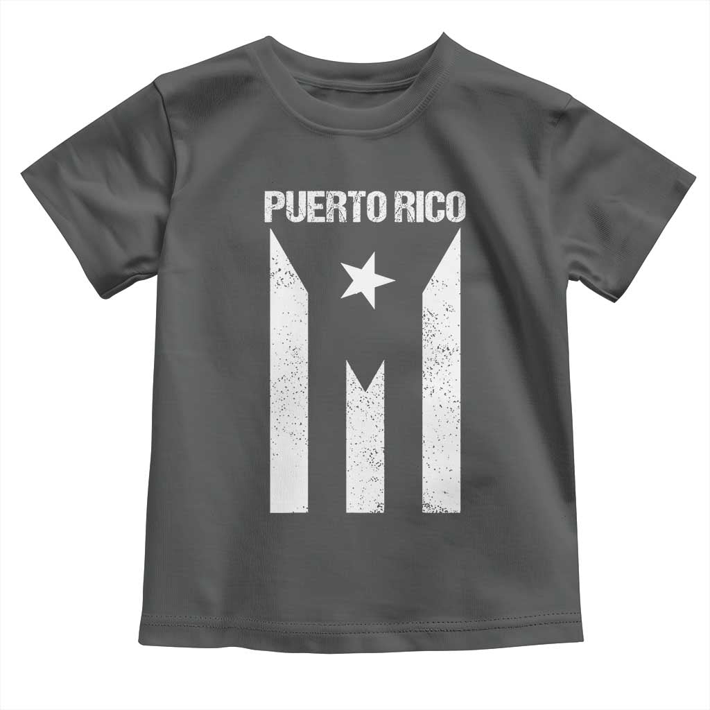 Puerto Rico Boricua Flag Proud Puerto Rican Heritage Toddler T Shirt TS11 Dark Heather Print Your Wear