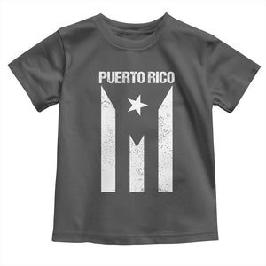 Puerto Rico Boricua Flag Proud Puerto Rican Heritage Toddler T Shirt TS11 Dark Heather Print Your Wear