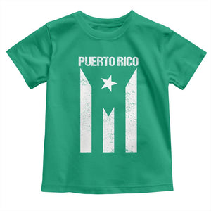 Puerto Rico Boricua Flag Proud Puerto Rican Heritage Toddler T Shirt TS11 Irish Green Print Your Wear