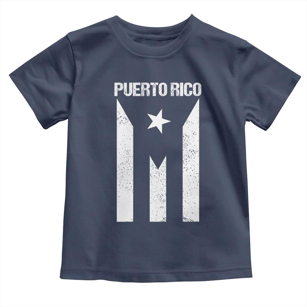 Puerto Rico Boricua Flag Proud Puerto Rican Heritage Toddler T Shirt TS11 Navy Print Your Wear