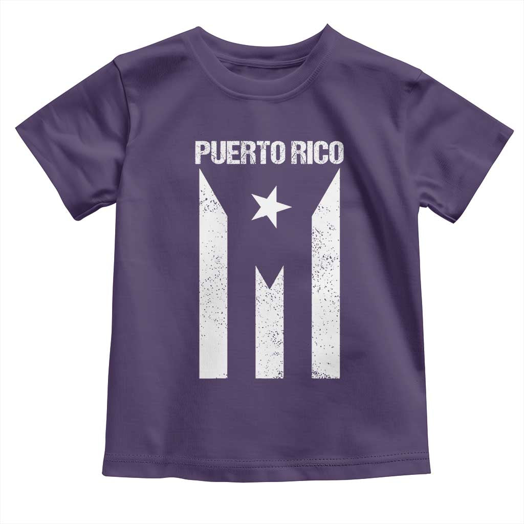 Puerto Rico Boricua Flag Proud Puerto Rican Heritage Toddler T Shirt TS11 Purple Print Your Wear