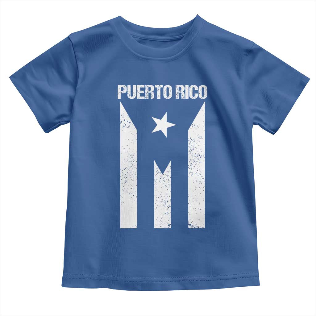 Puerto Rico Boricua Flag Proud Puerto Rican Heritage Toddler T Shirt TS11 Royal Blue Print Your Wear