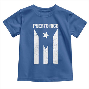 Puerto Rico Boricua Flag Proud Puerto Rican Heritage Toddler T Shirt TS11 Royal Blue Print Your Wear