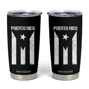 Puerto Rico Boricua Flag Proud Puerto Rican Heritage Tumbler Cup TS11 Black Print Your Wear