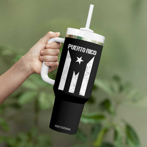 Puerto Rico Boricua Flag Proud Puerto Rican Heritage Tumbler With Handle TS11 Print Your Wear