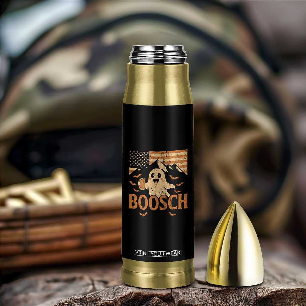 Funny Ghost Boosch Beer Halloween Bullet Tumbler Vintage American Flag TS11 Print Your Wear