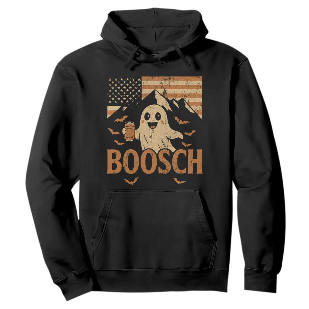 Funny Ghost Boosch Beer Halloween Hoodie Vintage American Flag TS11 Black Print Your Wear