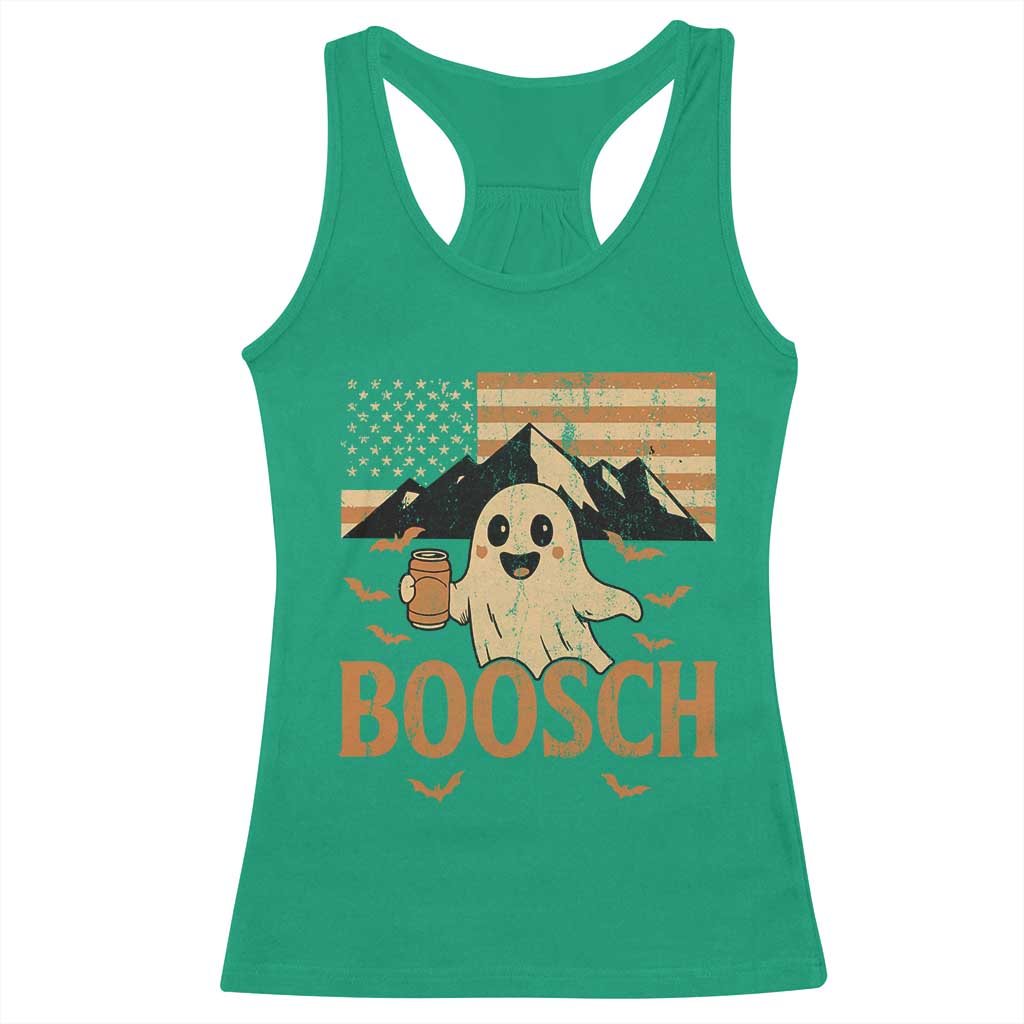 Funny Ghost Boosch Beer Halloween Racerback Tank Top Vintage American Flag TS11 Irish Green Print Your Wear