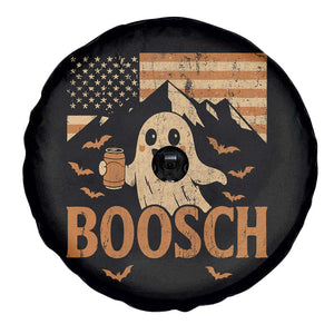Funny Ghost Boosch Beer Halloween Spare Tire Cover Vintage American Flag TS11 Print Your Wear