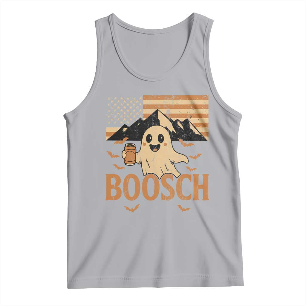 Funny Ghost Boosch Beer Halloween Tank Top Vintage American Flag TS11 Athletic Heather Print Your Wear