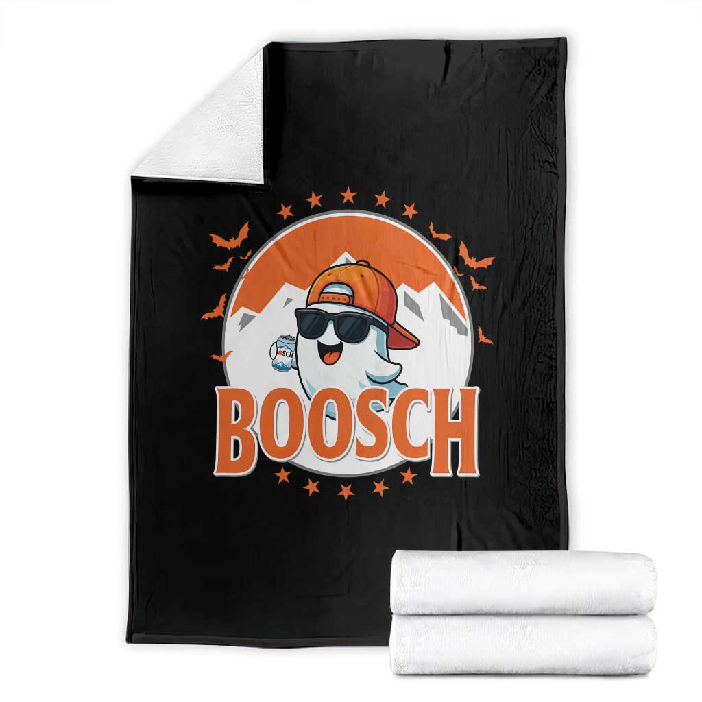 Funny Ghost Boosch Beer Halloween Throw Blanket Mountain Bat TS11 Black Print Your Wear