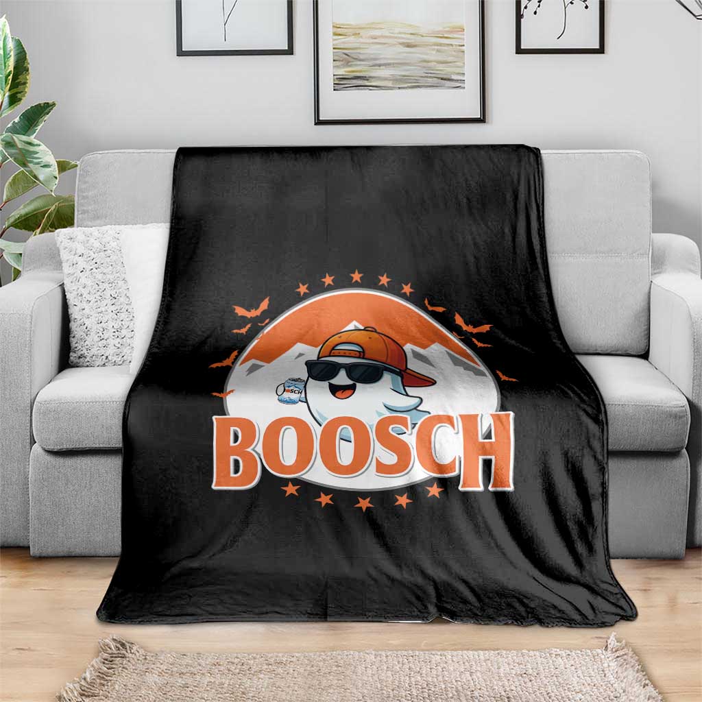 Funny Ghost Boosch Beer Halloween Throw Blanket Mountain Bat TS11 Print Your Wear