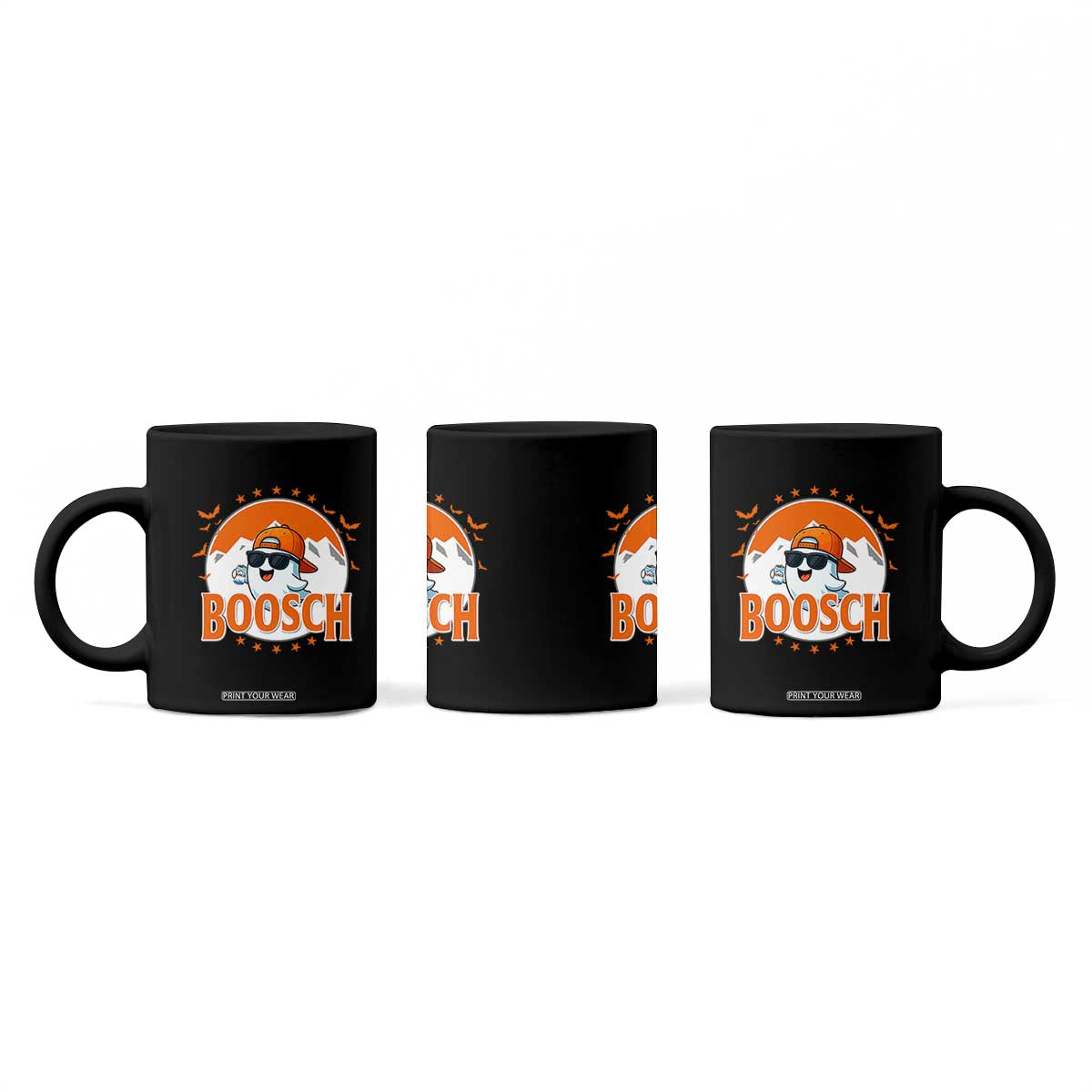 Funny Ghost Boosch Beer Halloween Coffee Mug Mountain Bat TS11 Print Your Wear