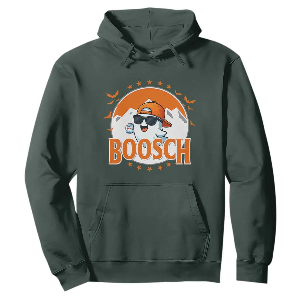 Funny Ghost Boosch Beer Halloween Hoodie Mountain Bat TS11 Dark Forest Green Print Your Wear