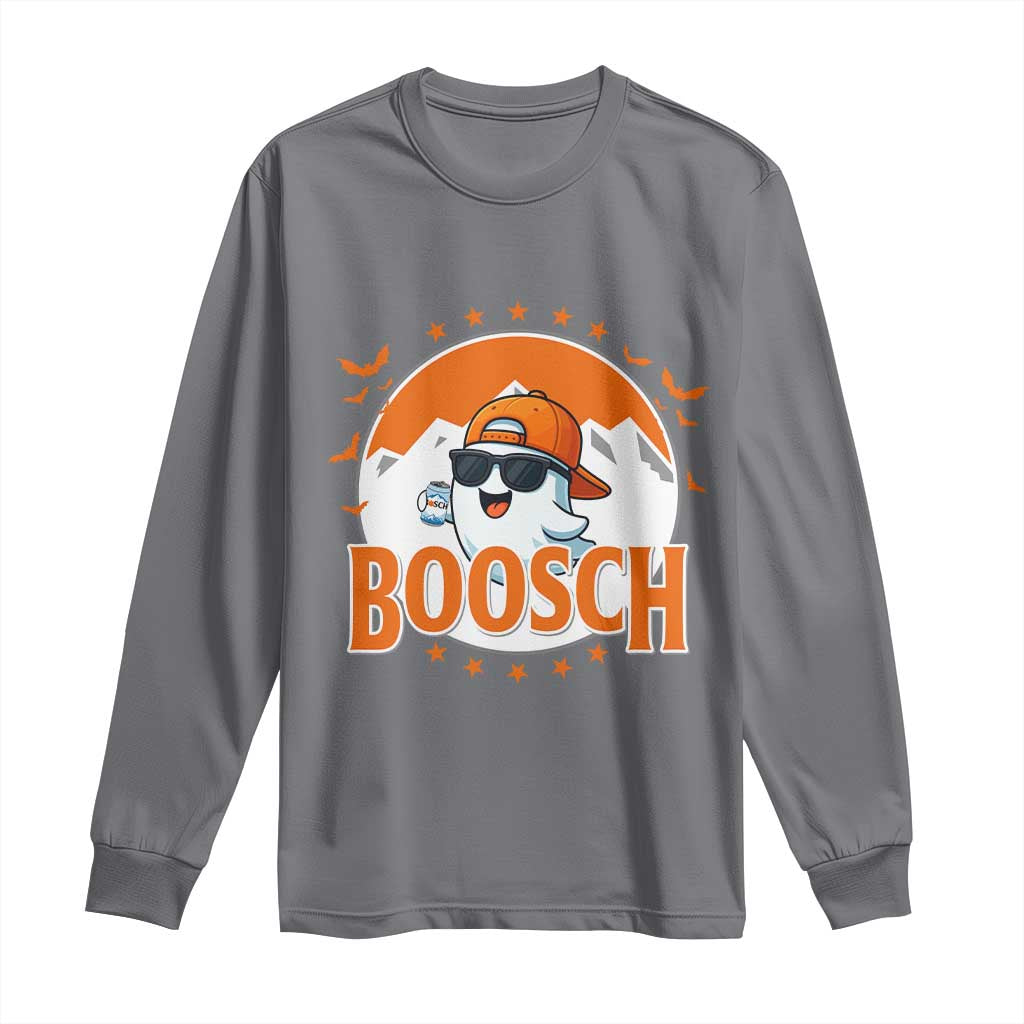 Funny Ghost Boosch Beer Halloween Long Sleeve Shirt Mountain Bat TS11 Charcoal Print Your Wear
