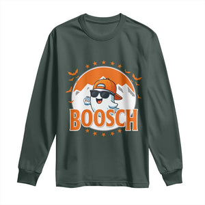 Funny Ghost Boosch Beer Halloween Long Sleeve Shirt Mountain Bat TS11 Dark Forest Green Print Your Wear