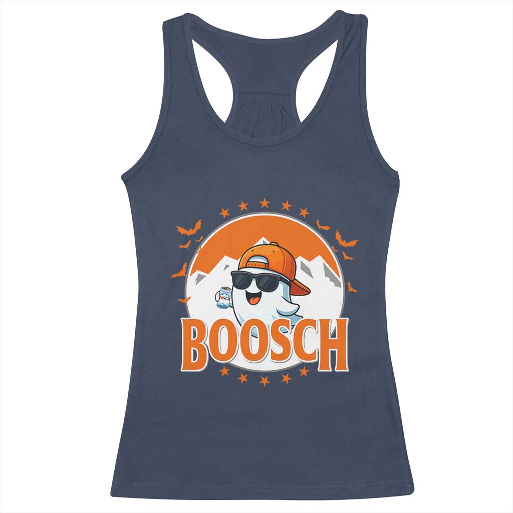 Funny Ghost Boosch Beer Halloween Racerback Tank Top Mountain Bat TS11 Navy Print Your Wear