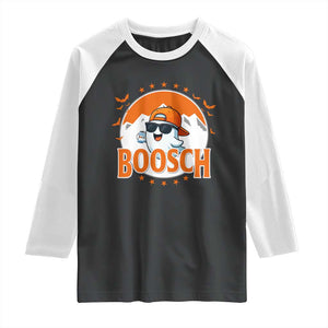 Funny Ghost Boosch Beer Halloween Raglan Shirt Mountain Bat TS11 Black White Print Your Wear