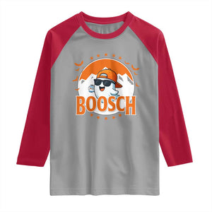 Funny Ghost Boosch Beer Halloween Raglan Shirt Mountain Bat TS11 Sport Gray Red Print Your Wear