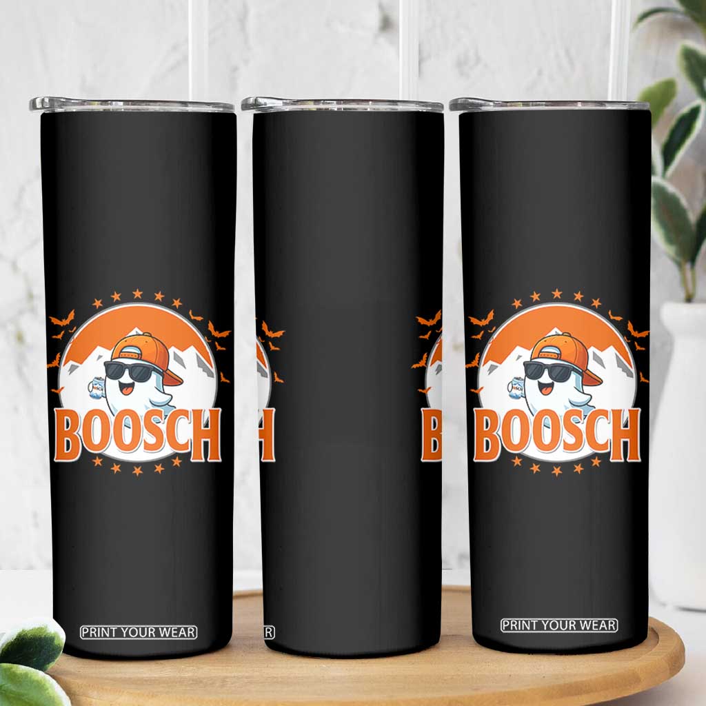 Funny Ghost Boosch Beer Halloween Skinny Tumbler Mountain Bat TS11 Print Your Wear