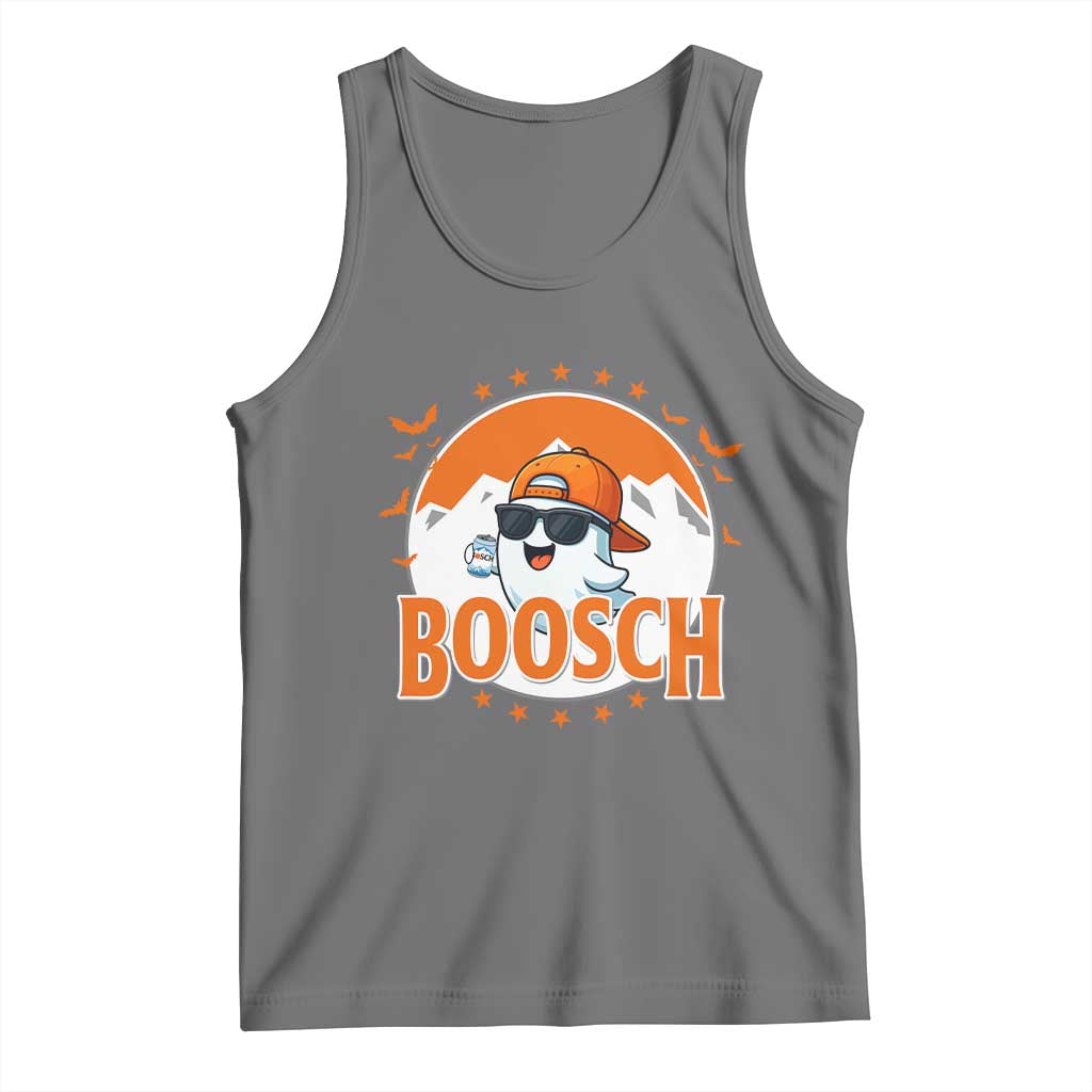 Funny Ghost Boosch Beer Halloween Tank Top Mountain Bat TS11 Black Heather Print Your Wear