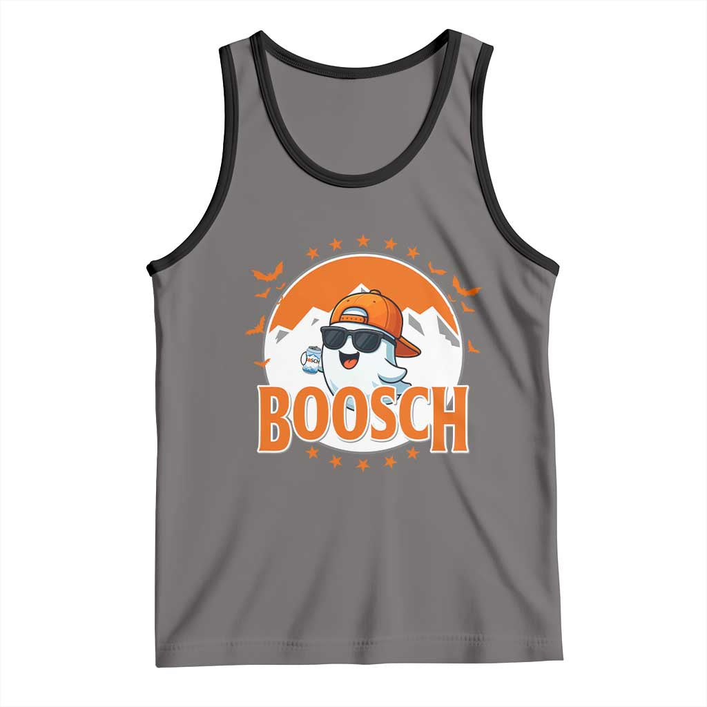 Funny Ghost Boosch Beer Halloween Tank Top Mountain Bat TS11 Deep Heather Black Print Your Wear
