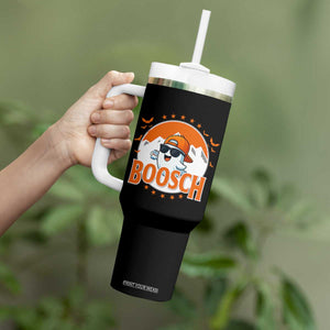 Funny Ghost Boosch Beer Halloween Tumbler With Handle Mountain Bat TS11 Print Your Wear