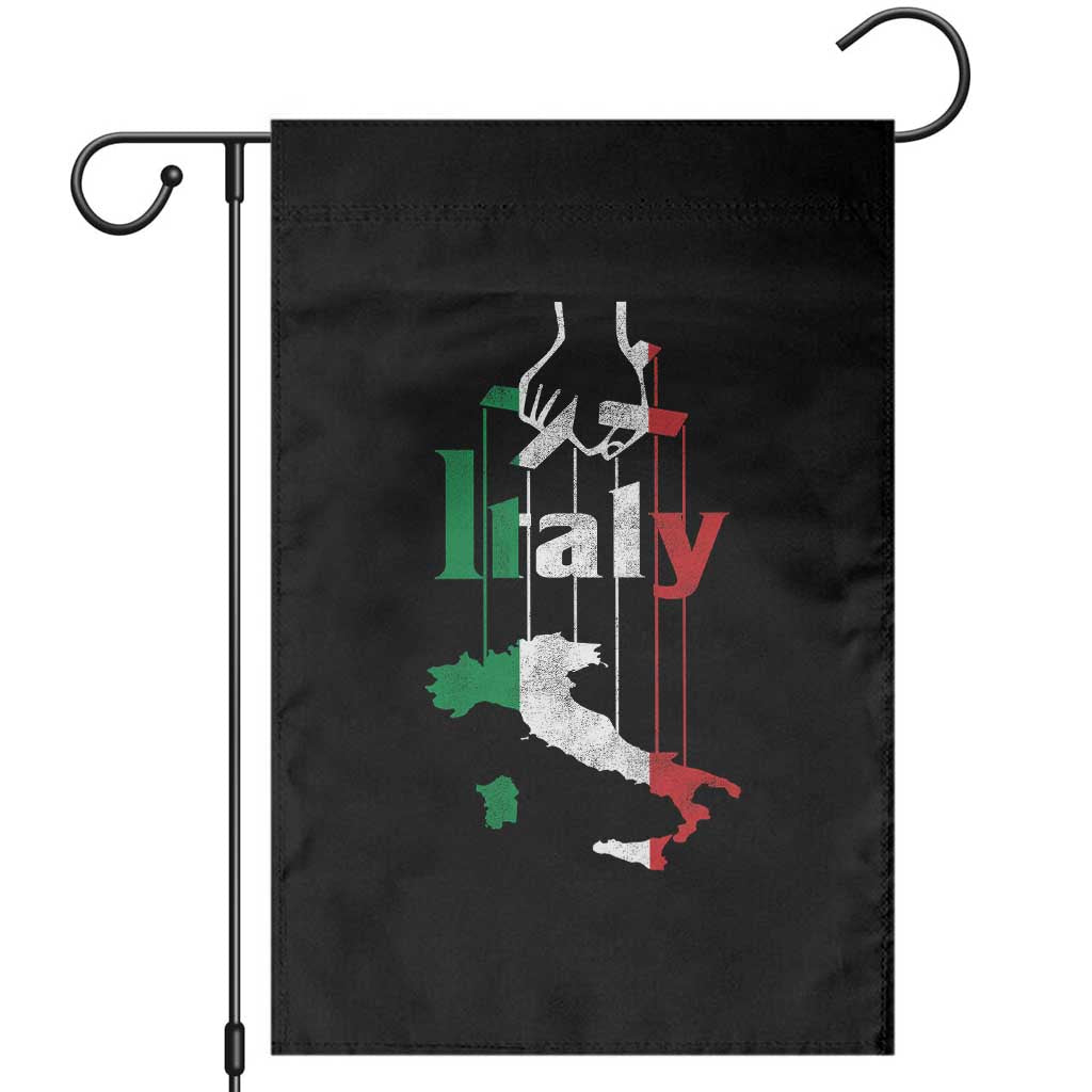 Funny Italia Heritage Pride Garden Flag Vintage Italian Map Mafia Gangster TS11 Black Print Your Wear