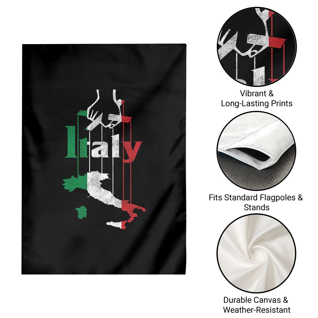 Funny Italia Heritage Pride Garden Flag Vintage Italian Map Mafia Gangster TS11 Print Your Wear