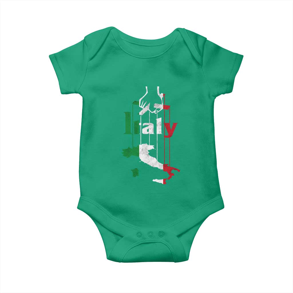 Funny Italia Heritage Pride Baby Onesie Vintage Italian Map Mafia Gangster TS11 Irish Green Print Your Wear