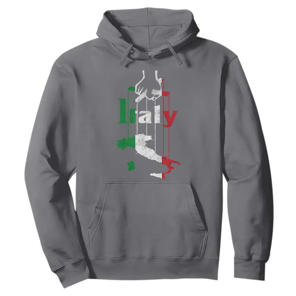 Funny Italia Heritage Pride Hoodie Vintage Italian Map Mafia Gangster TS11 Charcoal Print Your Wear