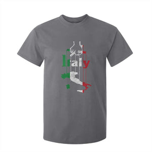 Funny Italia Heritage Pride T Shirt For Kid Vintage Italian Map Mafia Gangster TS11 Charcoal Print Your Wear