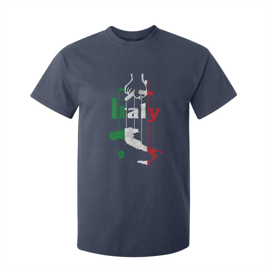 Funny Italia Heritage Pride T Shirt For Kid Vintage Italian Map Mafia Gangster TS11 Navy Print Your Wear