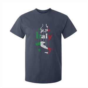 Funny Italia Heritage Pride T Shirt For Kid Vintage Italian Map Mafia Gangster TS11 Navy Print Your Wear