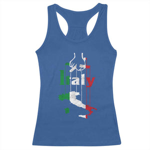 Funny Italia Heritage Pride Racerback Tank Top Vintage Italian Map Mafia Gangster TS11 Royal Blue Print Your Wear