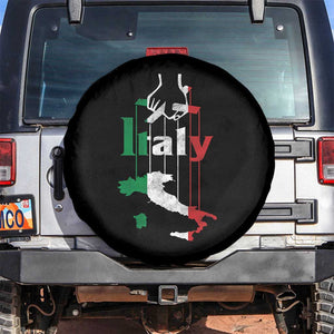 Funny Italia Heritage Pride Spare Tire Cover Vintage Italian Map Mafia Gangster TS11 No hole Black Print Your Wear