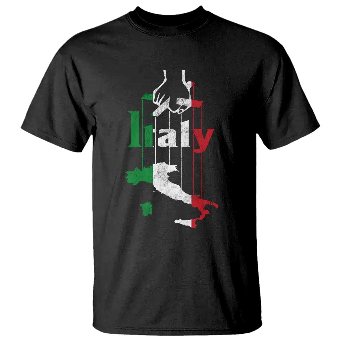 Funny Italia Heritage Pride T Shirt Vintage Italian Map Mafia Gangster TS11 Black Print Your Wear