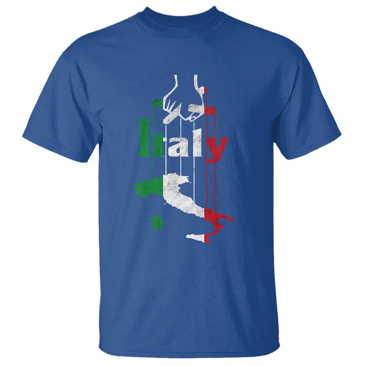Funny Italia Heritage Pride T Shirt Vintage Italian Map Mafia Gangster TS11 Royal Blue Print Your Wear