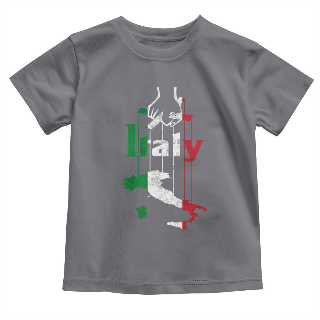 Funny Italia Heritage Pride Toddler T Shirt Vintage Italian Map Mafia Gangster TS11 Charcoal Print Your Wear