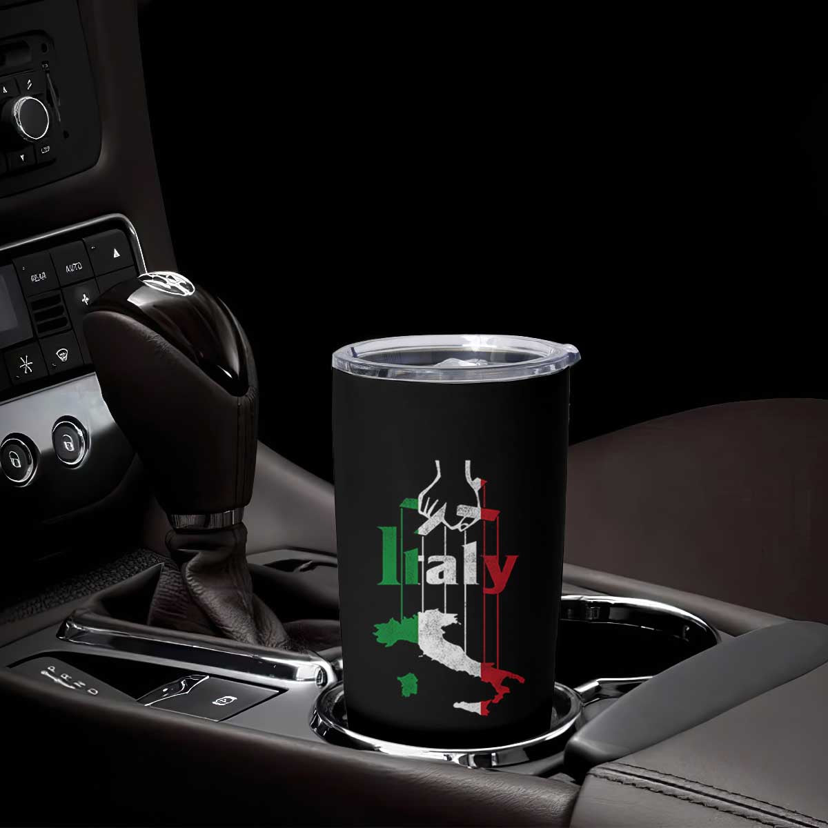 Funny Italia Heritage Pride Tumbler Cup Vintage Italian Map Mafia Gangster TS11 Print Your Wear