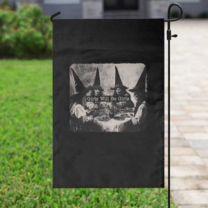 Funny Witch Girls Will Be Girls Garden Flag Feminist Halloween TS11 Print Your Wear